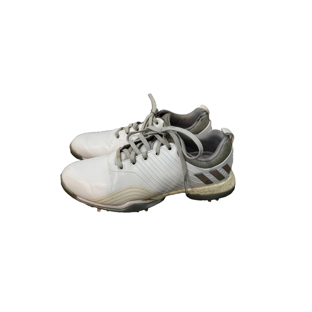 Adidas Adipower 4orged DA9740 Womens 6 Golf‎ Shoes White Silver Leather Sneaker